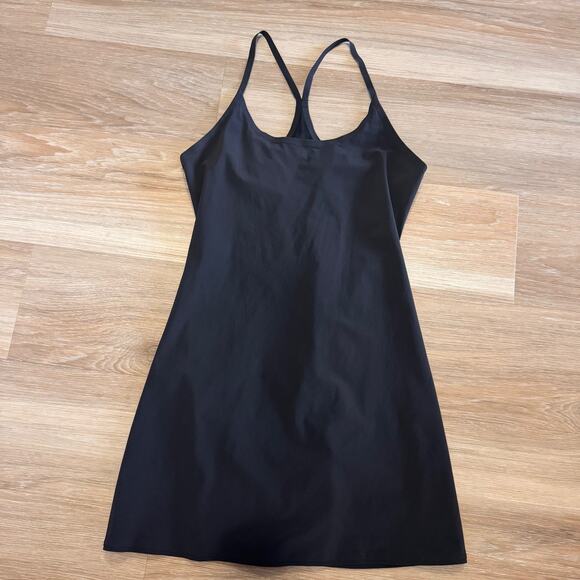 Outdoor Voices Pants - Outdoor Voices Exercise Dress Black Racerback Built-In Shorts Size M